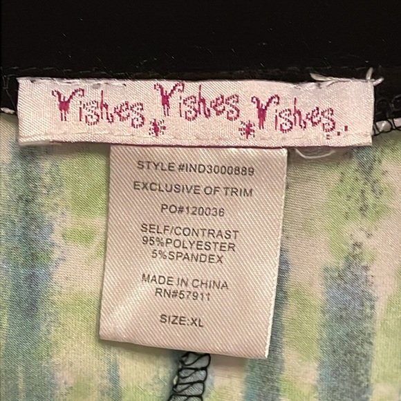 Wishes Wishes Wishes Art Print Tunic with Jeweled Embellishments XL - Picture 6 of 8